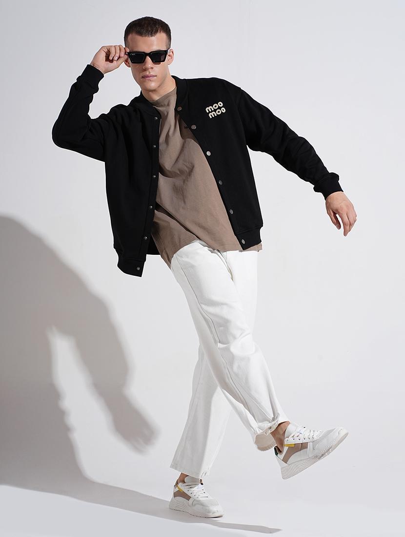 men solid mid rise straight fit chinos - 22038064 - Standard Image - 4