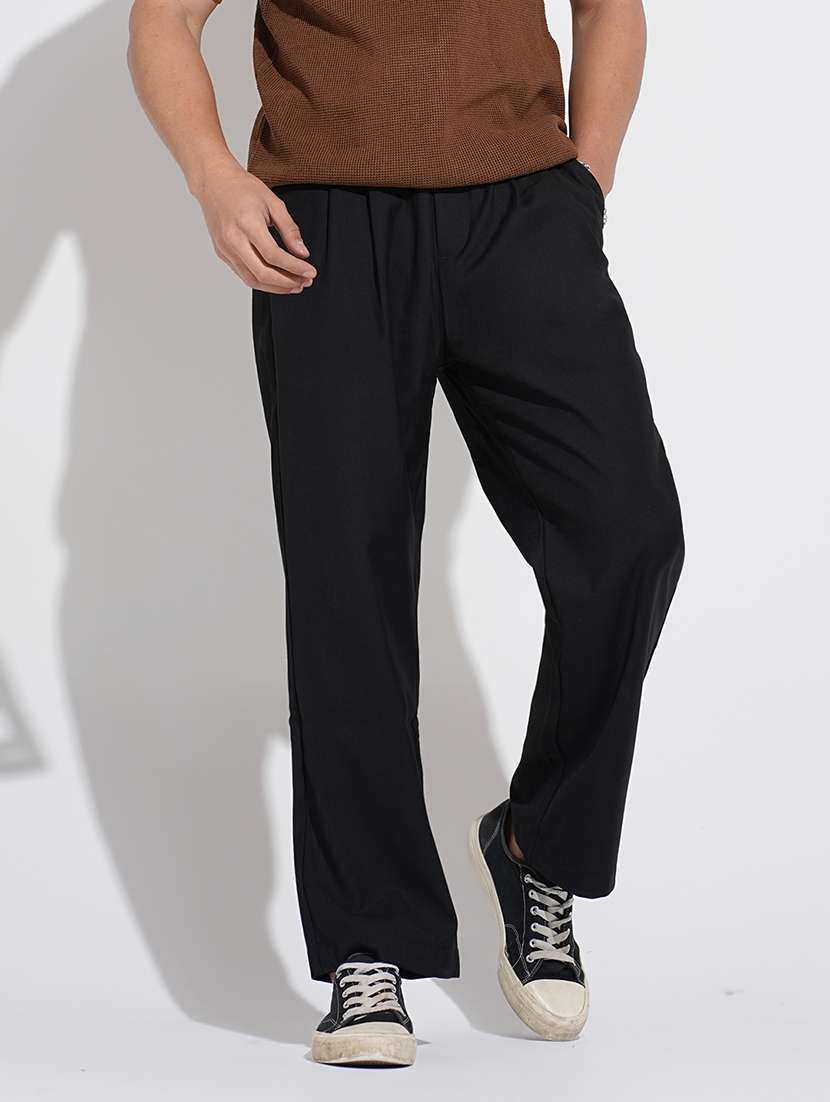 men solid mid rise straight fit chinos - 22038067 - Zoom Image - 0