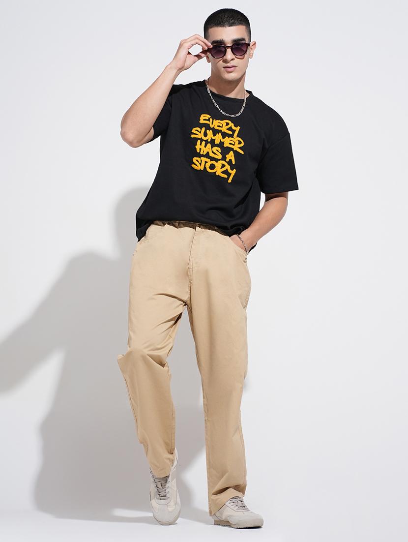 men solid low rise straight fit trouser - 22038084 - Standard Image - 4