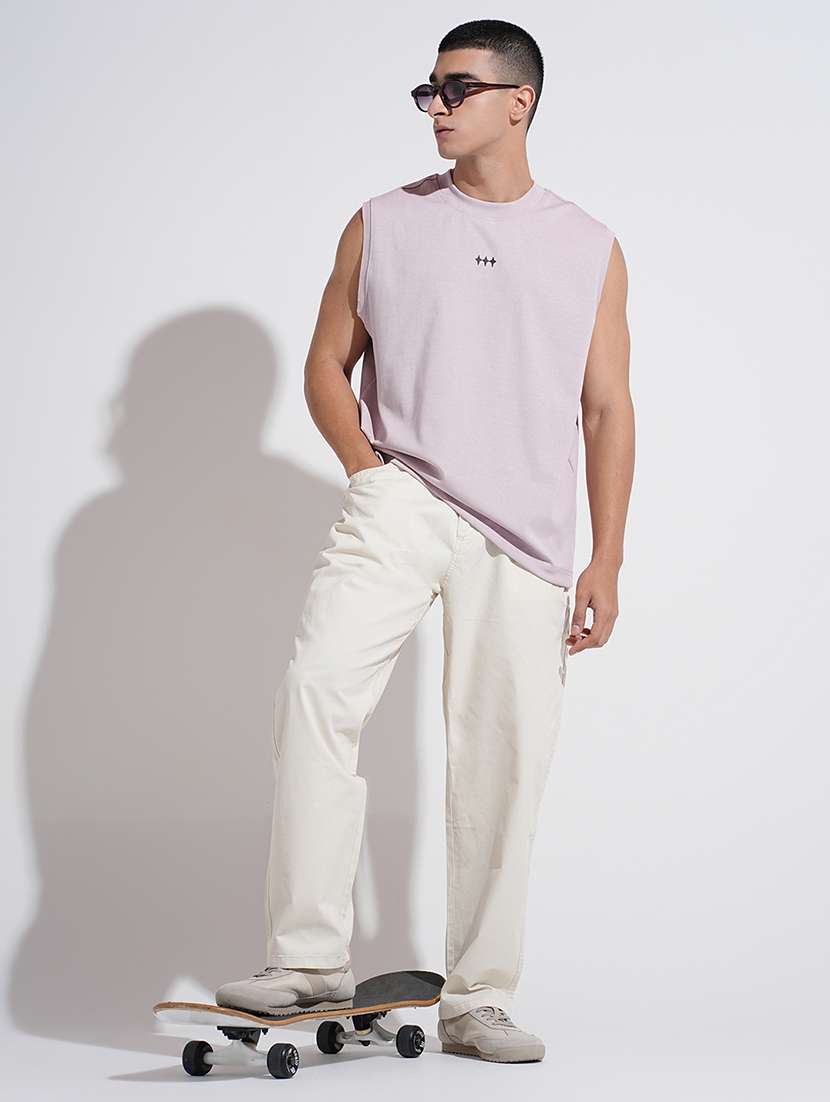 men solid low rise straight fit trouser  - 22038085 -  Standard Image - 4