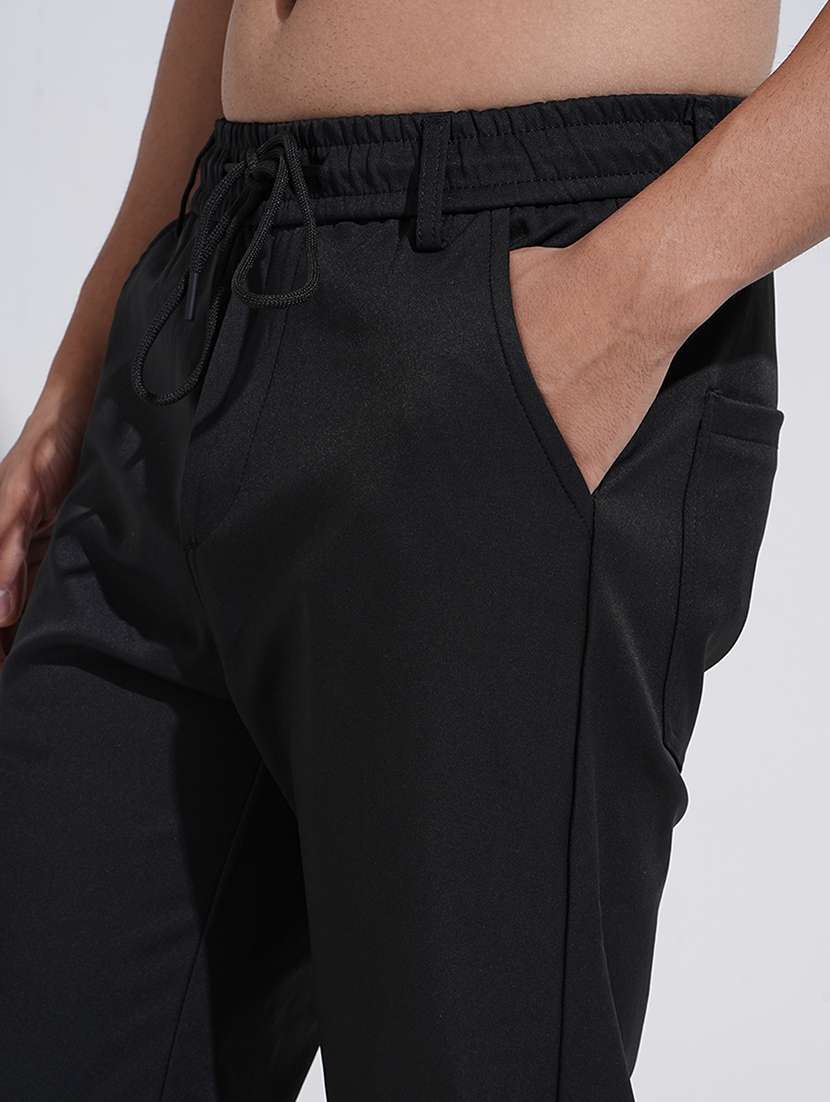 men solid low rise straight fit trouser - 22038093 - Standard Image - 6