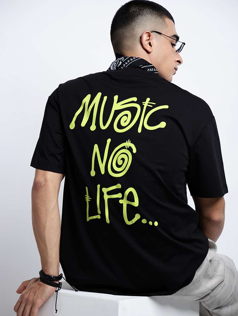 men printed short sleeve oversized t-shirt