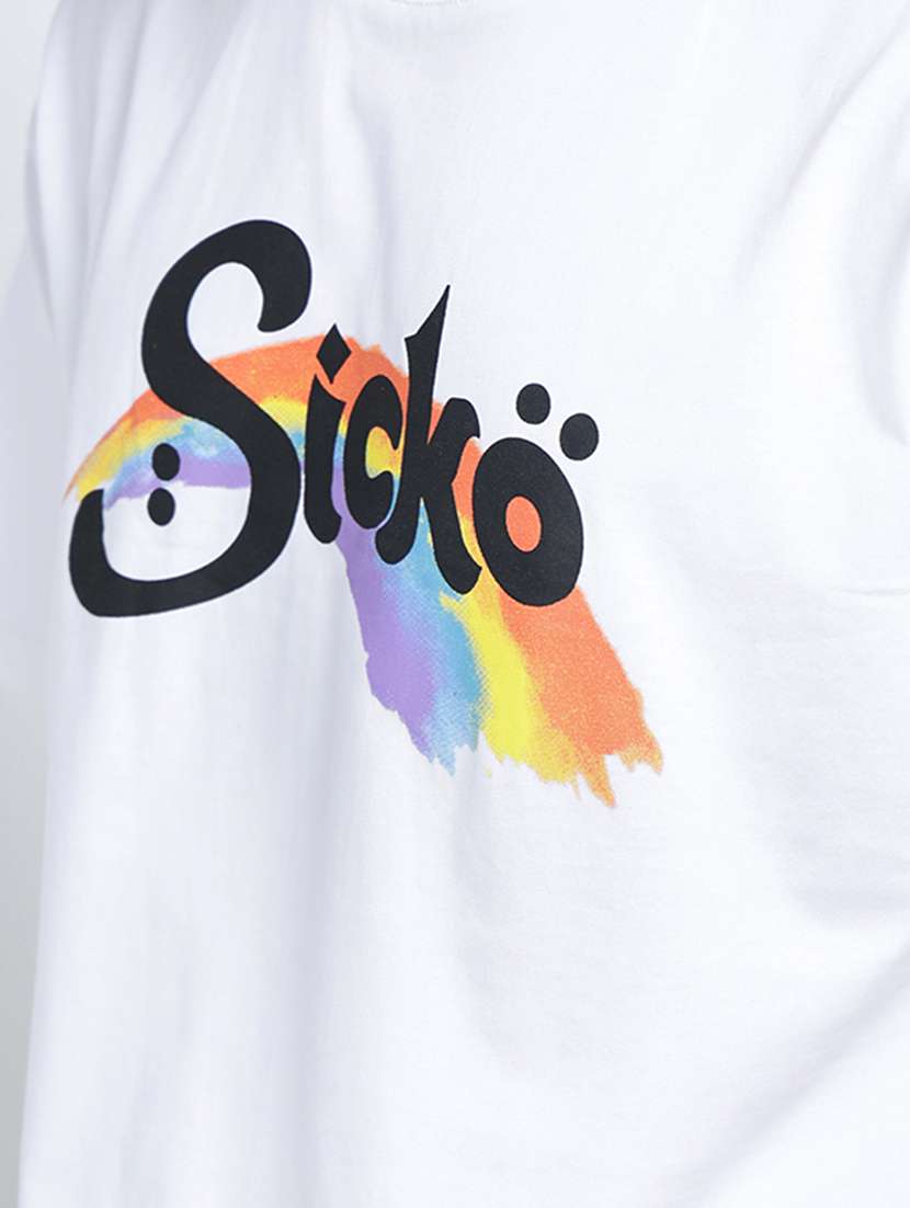 men printed short sleeve oversized t-shirt - 22038100 -  Standard Image - 4