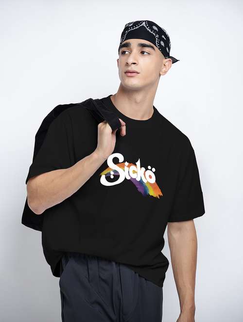 men printed short sleeve oversized t-shirt - 22038101 -  Standard Image - 0