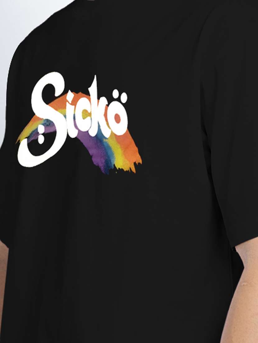 men printed short sleeve oversized t-shirt - 22038101 -  Standard Image - 4