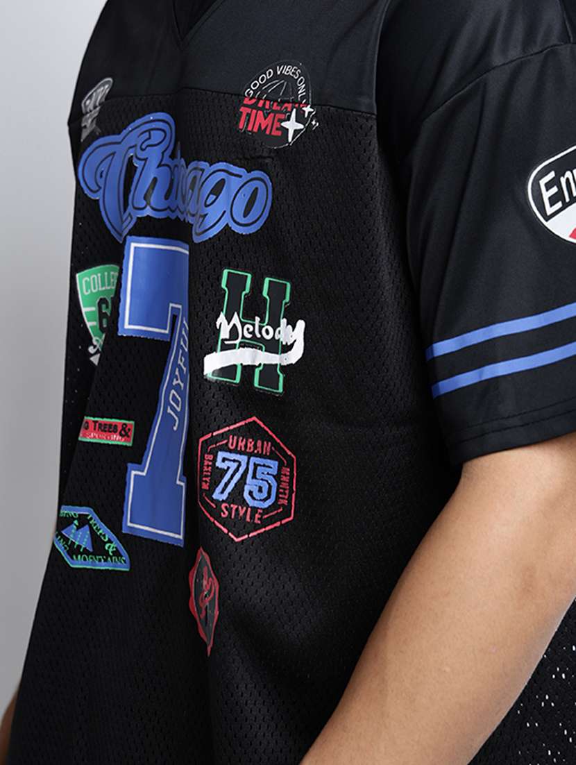 men printed short sleeve oversized t-shirt - 22038112 -  Standard Image - 4