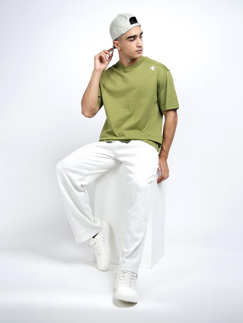 men solid short sleeve loose fit t-shirt - 22038123 - Standard Image - 4