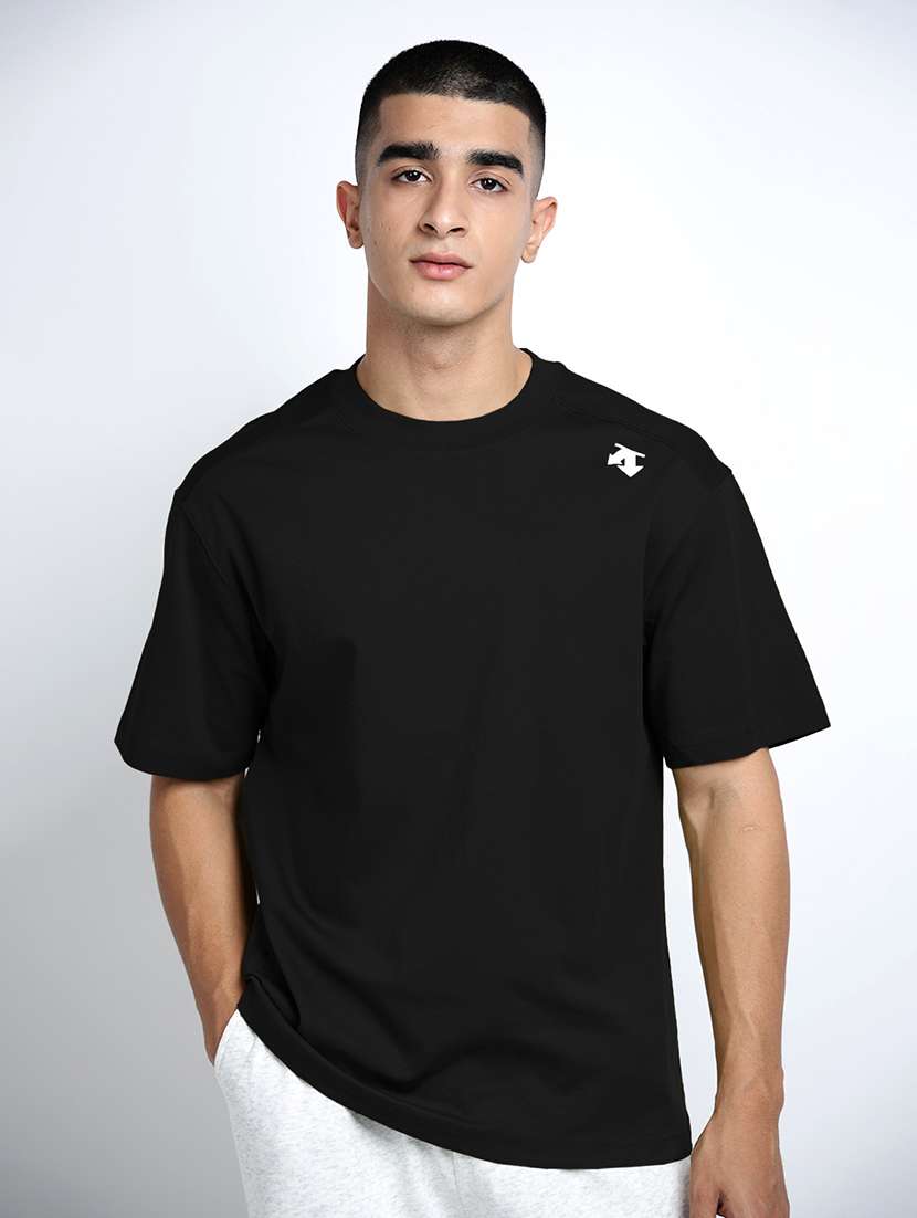 men solid short sleeve loose fit t-shirt - 22038124 -  Standard Image - 1