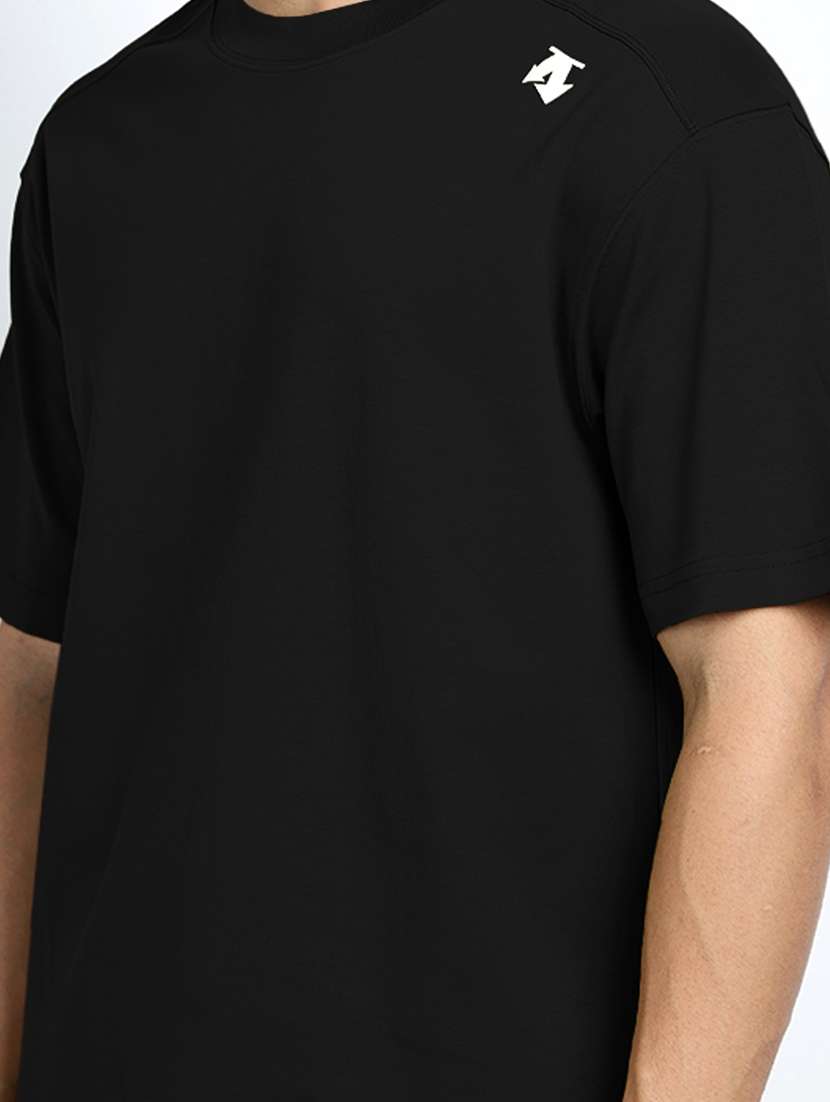 men solid short sleeve loose fit t-shirt - 22038124 - Standard Image - 4