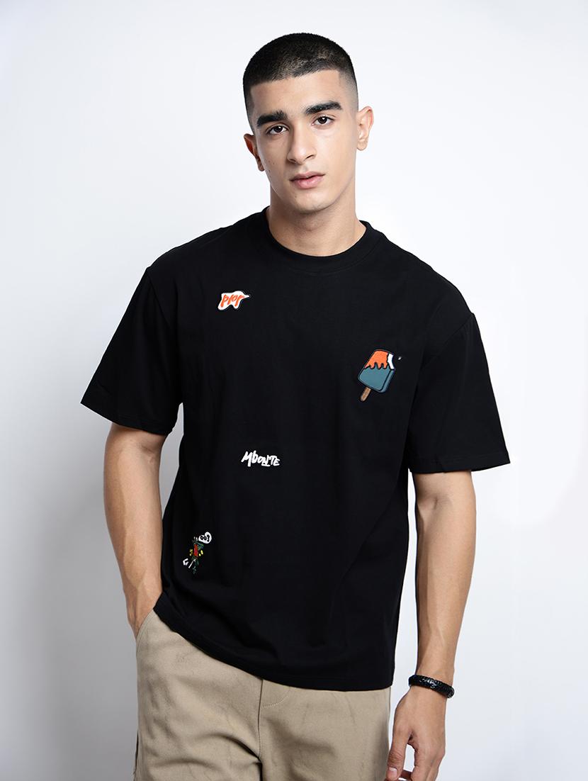 men printed short sleeve oversized t-shirt - 22038126 - Standard Image - 1