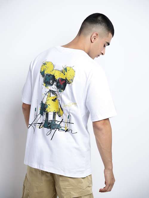 men printed short sleeve oversized t-shirt - 22038127 -  Standard Image - 0