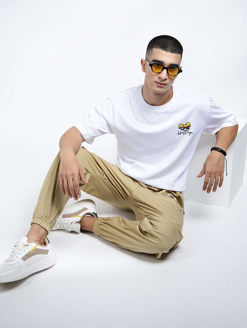 men printed short sleeve oversized t-shirt - 22038127 -  Standard Image - 1