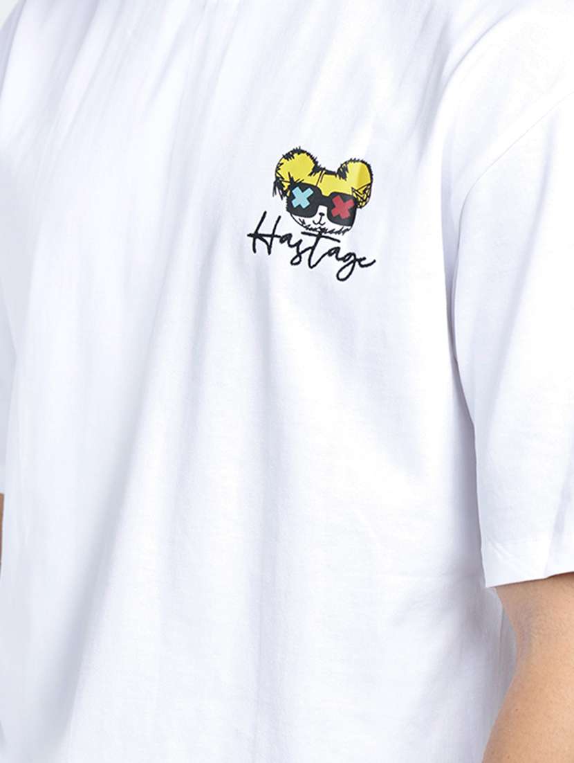 men printed short sleeve oversized t-shirt - 22038127 -  Standard Image - 4