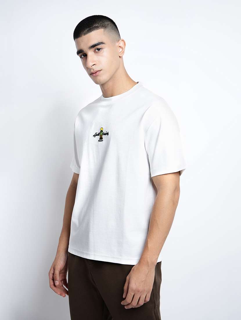 men printed short sleeve loose fit t-shirt - 22038131 -  Standard Image - 1