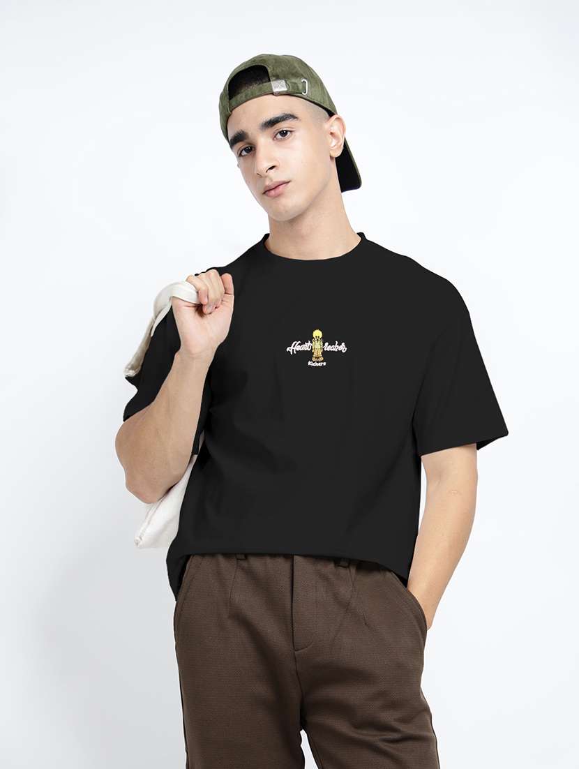 men printed short sleeve loose fit t-shirt - 22038132 -  Standard Image - 1