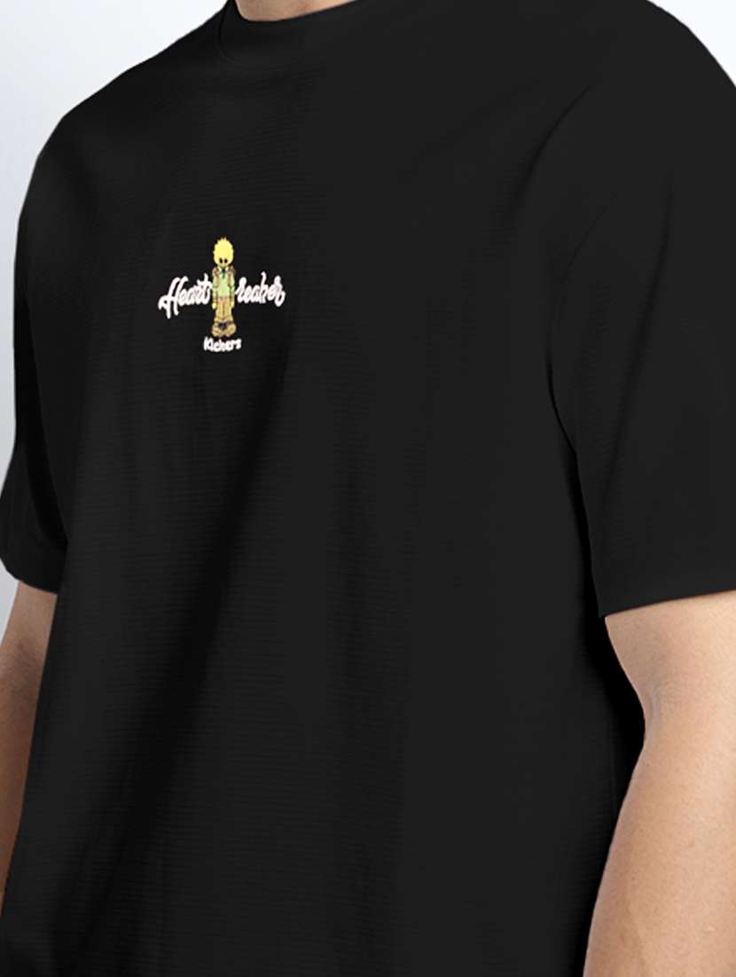 men printed short sleeve loose fit t-shirt - 22038132 -  Standard Image - 4