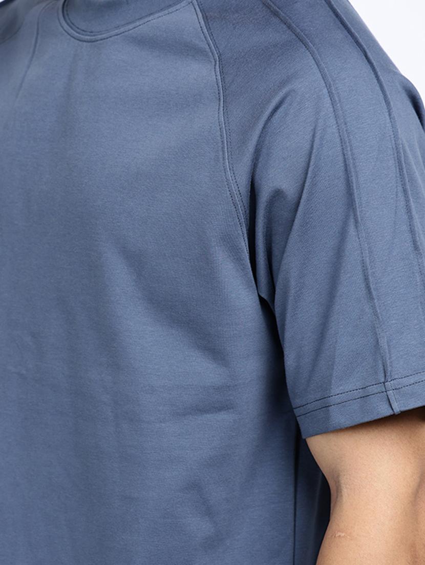 men solid short sleeve oversized t-shirt - 22038148 - Standard Image - 4