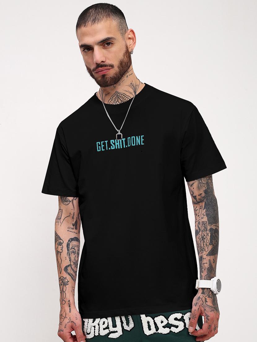 men printed short sleeve loose fit t-shirt - 22038151 - Standard Image - 1