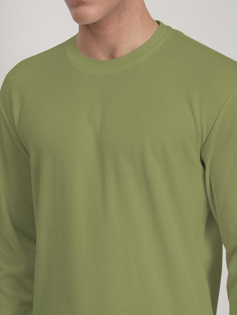 men solid long sleeve regular fit t-shirt - 22038156 - Standard Image - 4