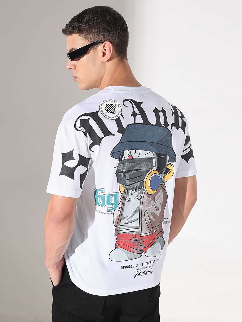 men printed short sleeve regular fit t-shirt