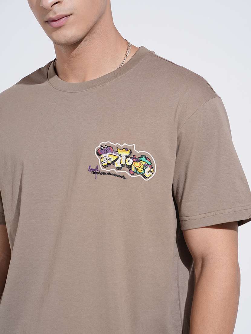 men printed short sleeve oversized t-shirt - 22038164 -  Standard Image - 4