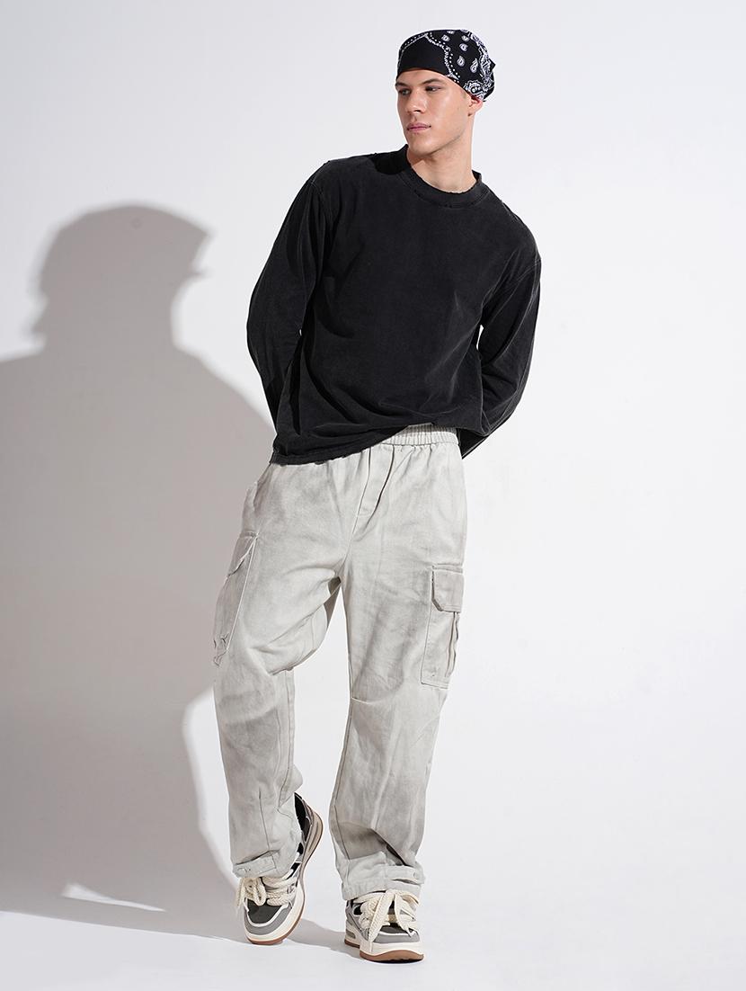 men printed long sleeve loose fit t-shirt - 22038166 - Standard Image - 6