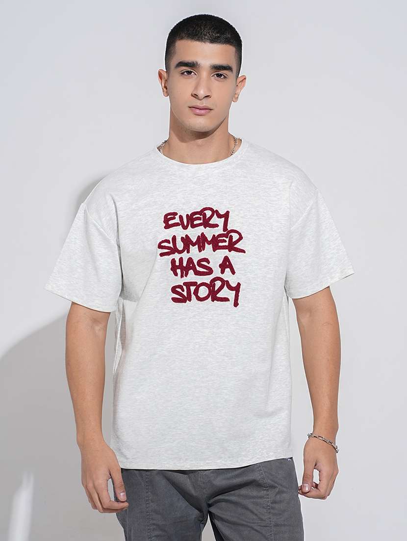 men printed short sleeve oversized t-shirt - 22038170 - Standard Image - 1