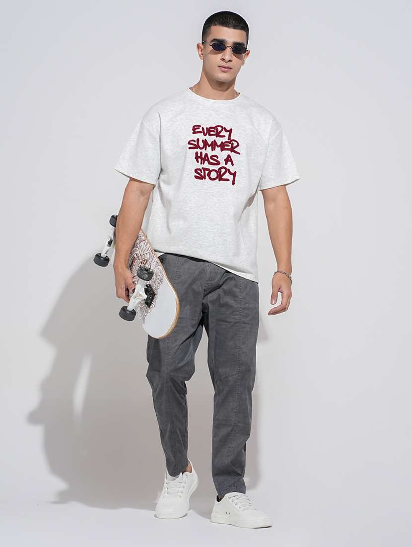 men printed short sleeve oversized t-shirt - 22038170 - Standard Image - 4