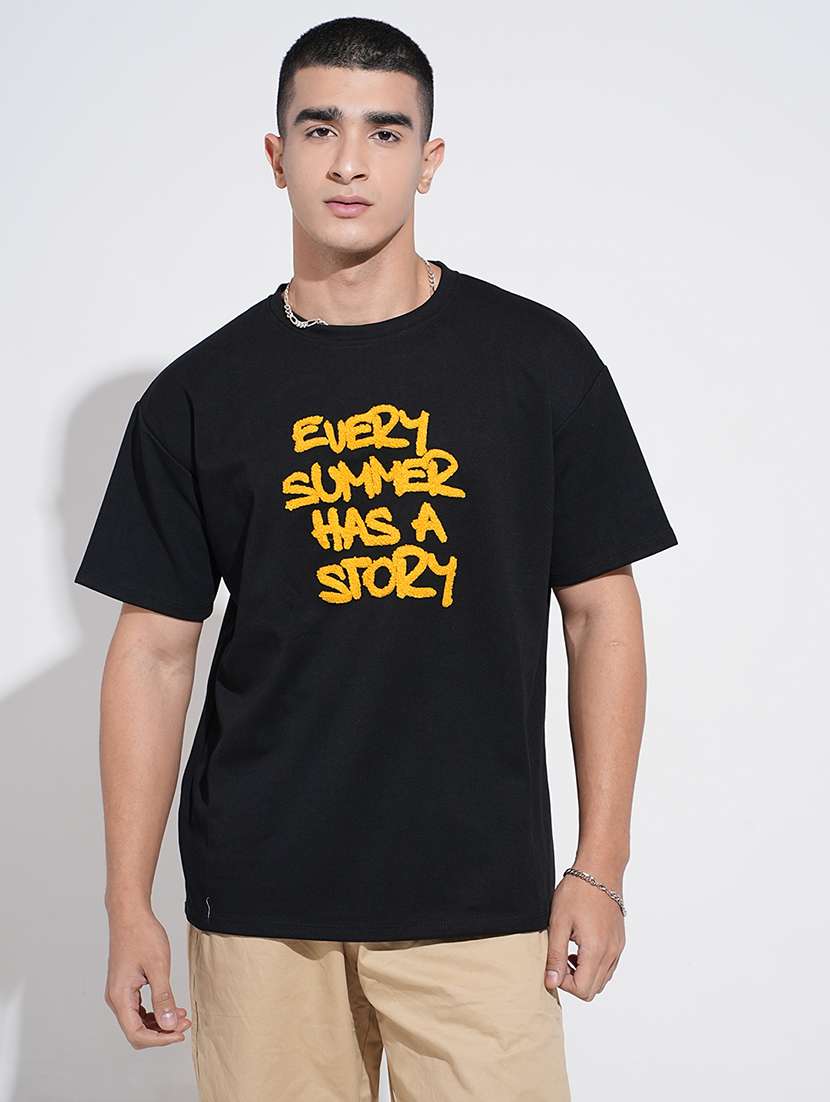 men printed short sleeve oversized t-shirt - 22038171 -  Standard Image - 1