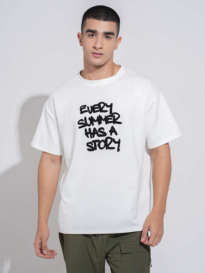 men printed short sleeve oversized t-shirt - 22038172 - Standard Image - 1