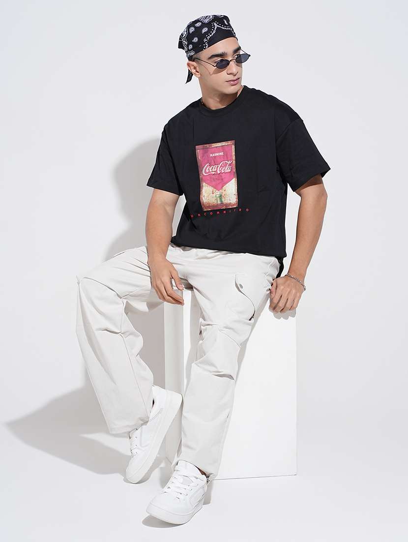 men printed short sleeve oversized t-shirt - 22038174 -  Standard Image - 6