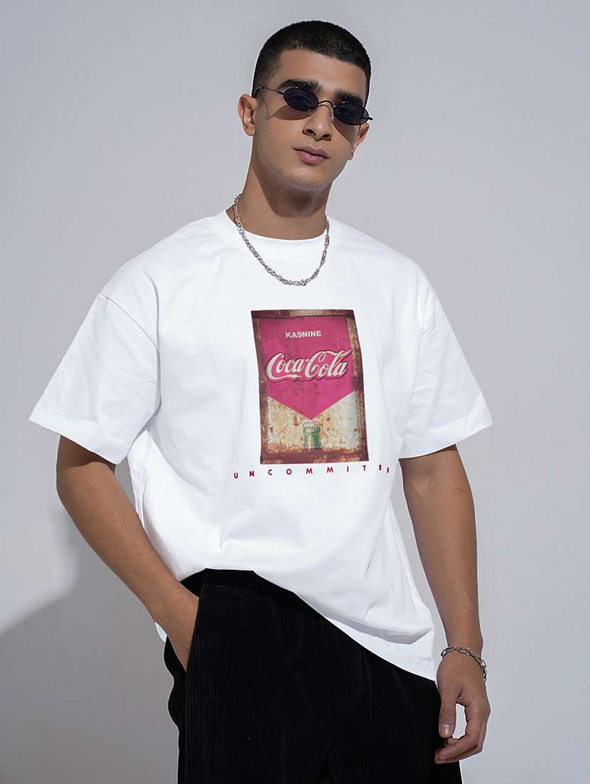 men printed short sleeve oversized t-shirt