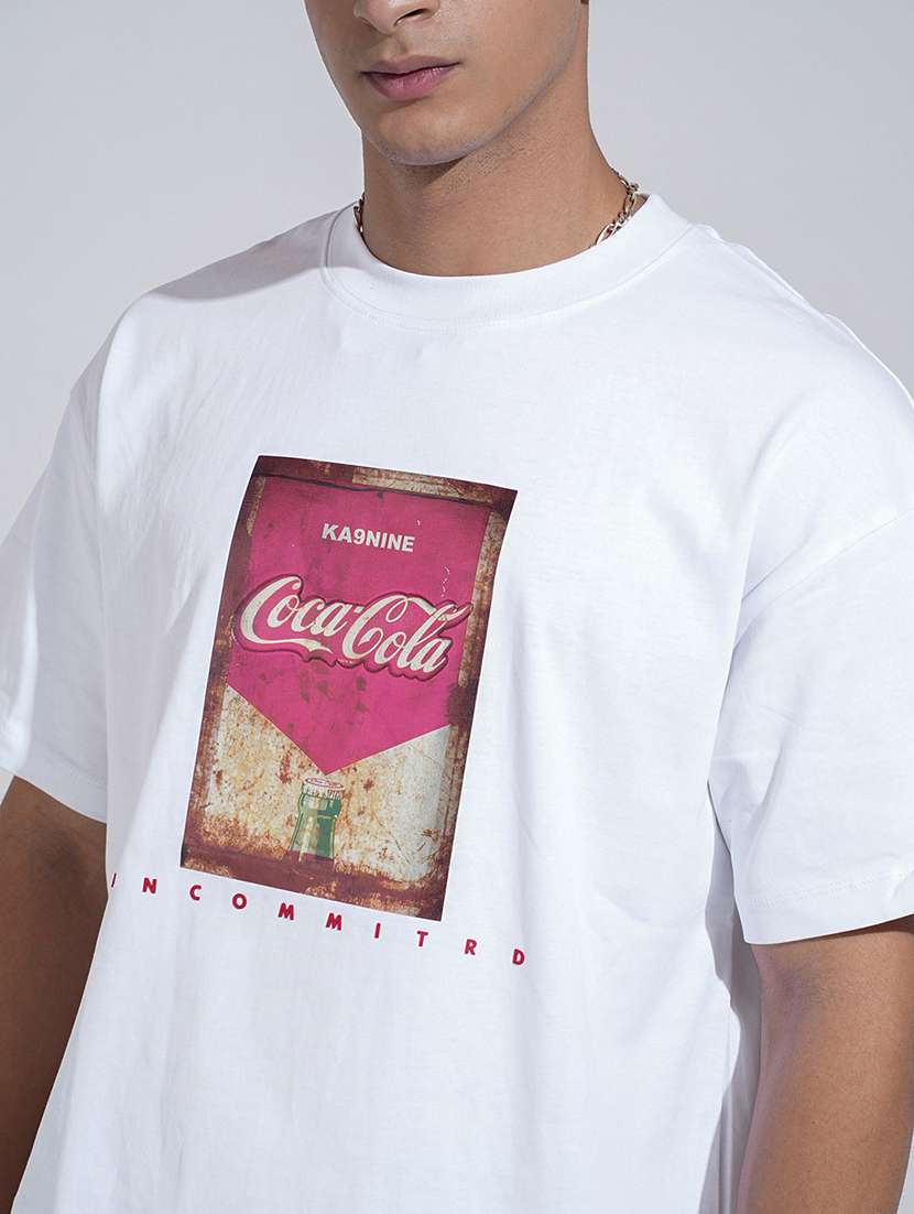 men printed short sleeve oversized t-shirt - 22038175 -  Standard Image - 4