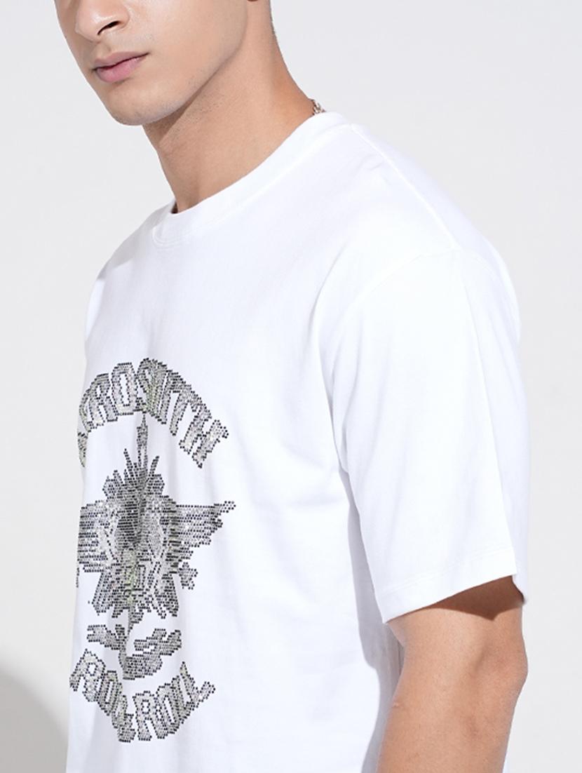 men printed short sleeve oversized t-shirt - 22038178 - Standard Image - 4