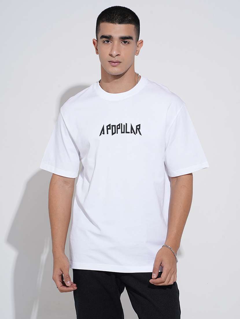 men printed short sleeve oversized t-shirt - 22038183 -  Standard Image - 1