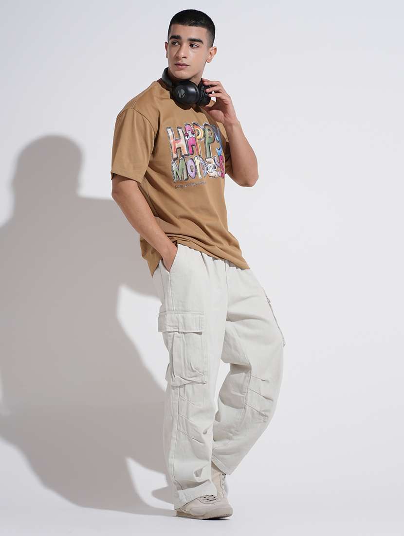 men printed short sleeve oversized t-shirt - 22038186 -  Standard Image - 4