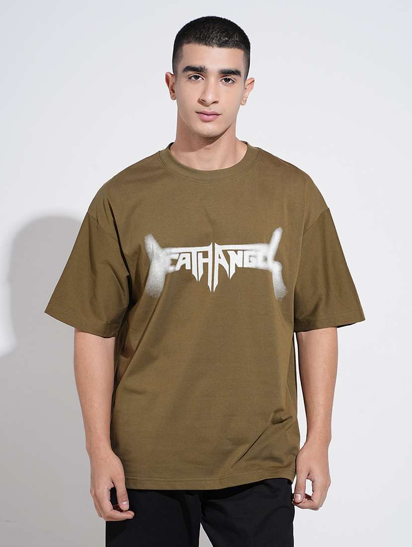 men printed short sleeve oversized t-shirt - 22038188 -  Standard Image - 1