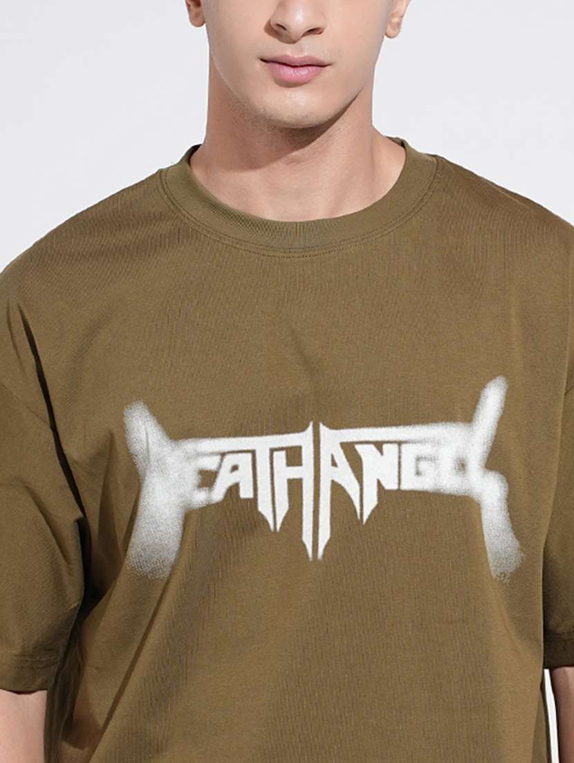 men printed short sleeve oversized t-shirt - 22038188 -  Standard Image - 4