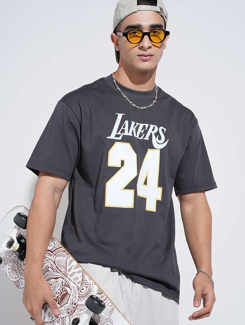 men printed short sleeve oversized t-shirt
