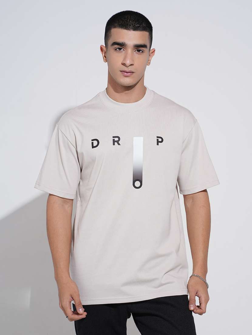 Men Printed Short Sleeve Oversized T-shirt - 22038194 -  Standard Image - 1