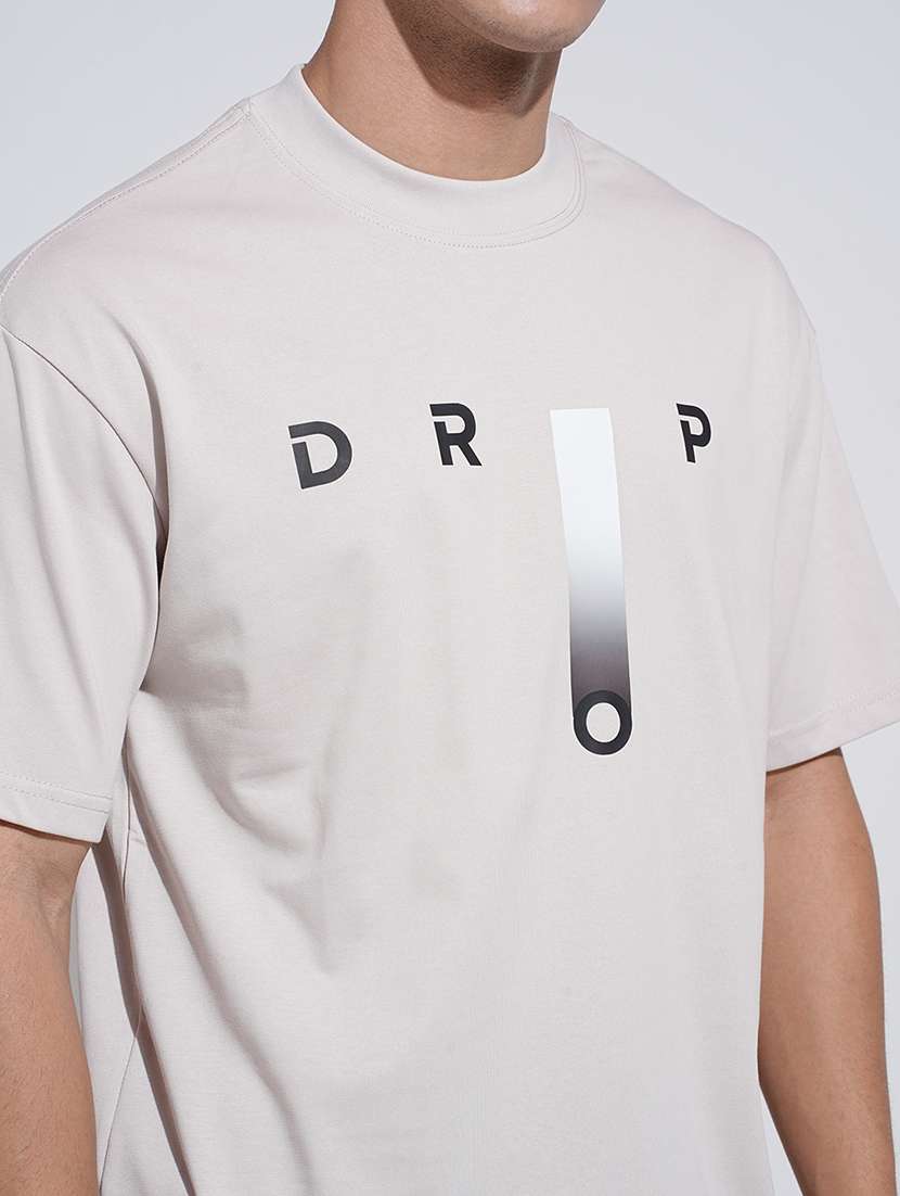 Men Printed Short Sleeve Oversized T-shirt - 22038194 -  Standard Image - 4