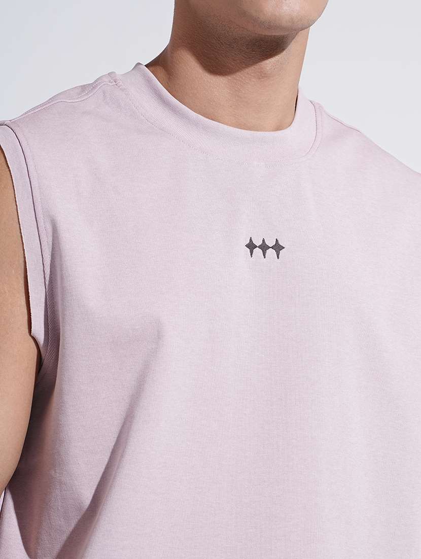 men printed sleeveless loose fit t-shirt - 22038195 - Standard Image - 6