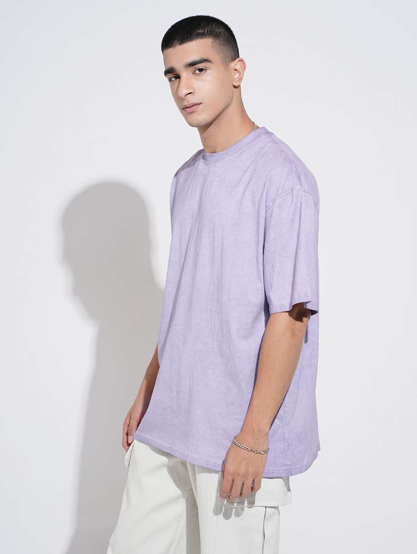 men solid short sleeve oversized t-shirt - 22038196 -  Standard Image - 1