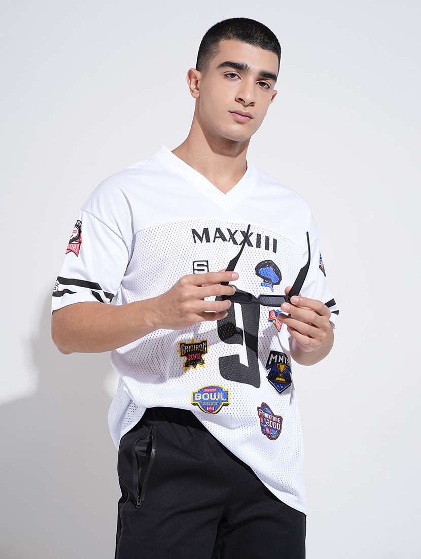 men printed short sleeve oversized t-shirt