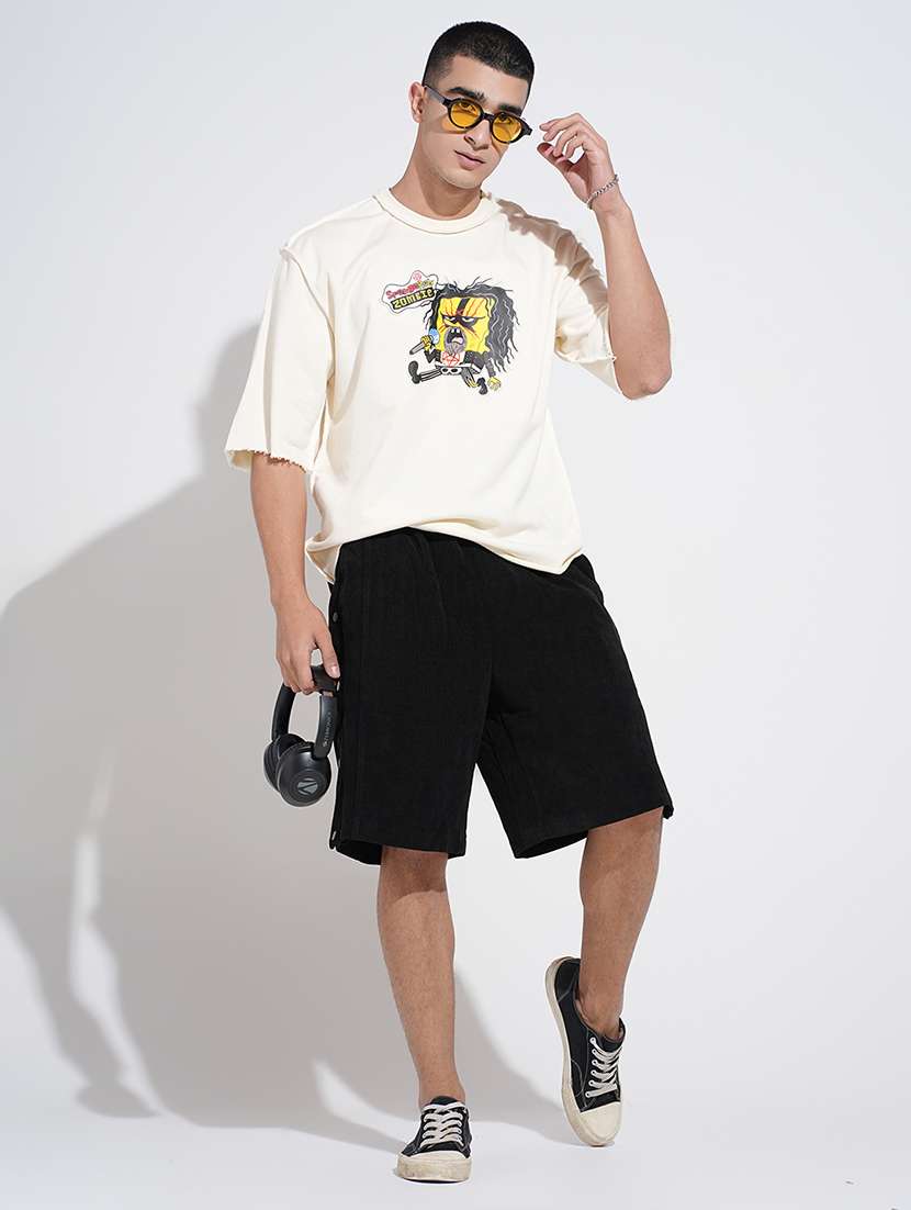 men printed short sleeve oversized t-shirt - 22038207 -  Standard Image - 4