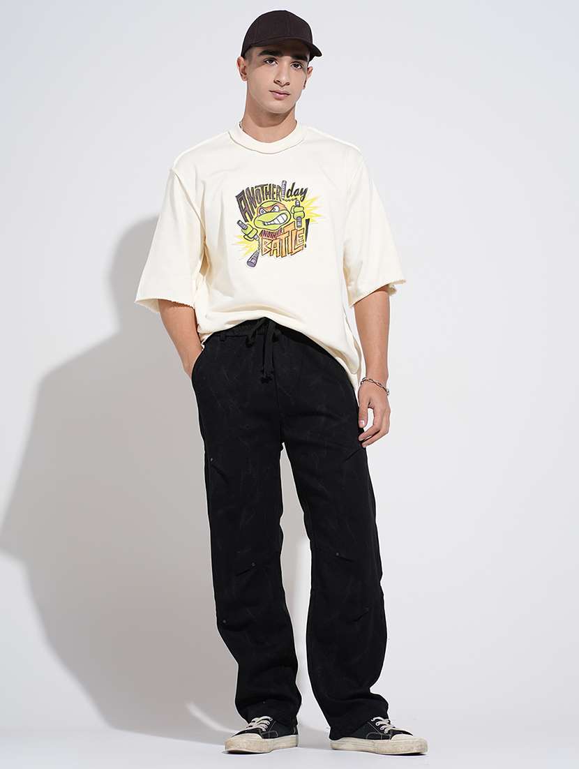 men printed short sleeve oversized t-shirt - 22038209 -  Standard Image - 6