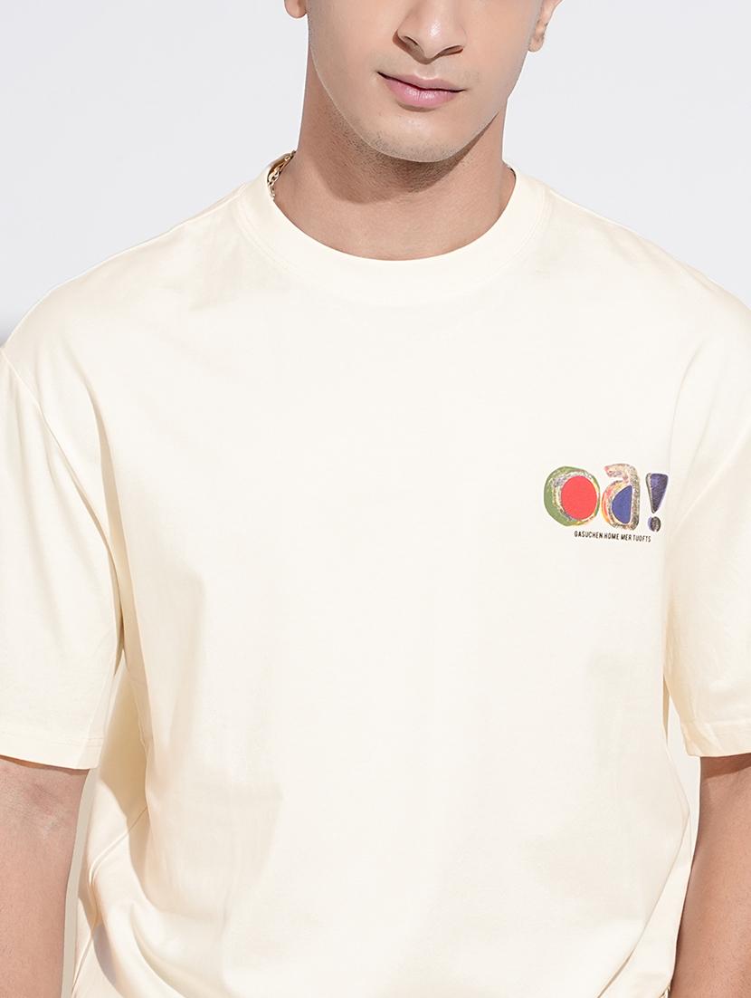 men printed short sleeve oversized t-shirt - 22038210 - Standard Image - 4