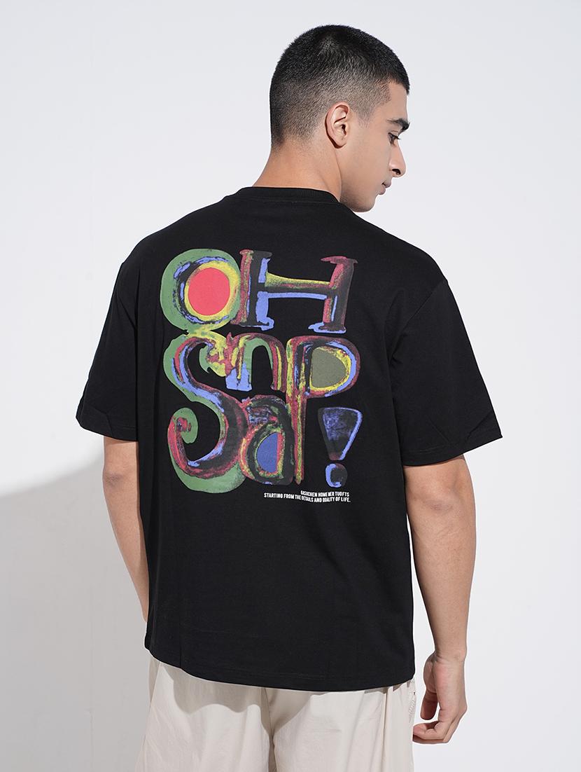 men printed short sleeve oversized t-shirt - 22038211 - Standard Image - 4