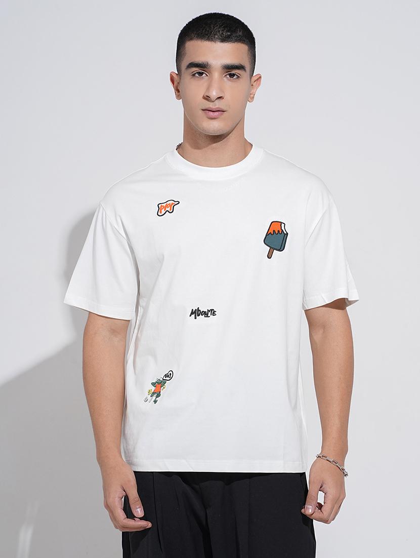 men printed short sleeve oversized t-shirt - 22038213 -  Standard Image - 1