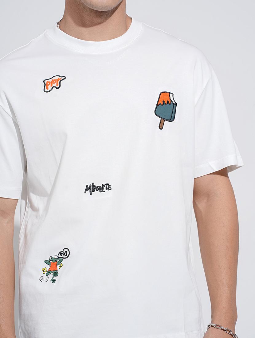 men printed short sleeve oversized t-shirt - 22038213 - Standard Image - 4